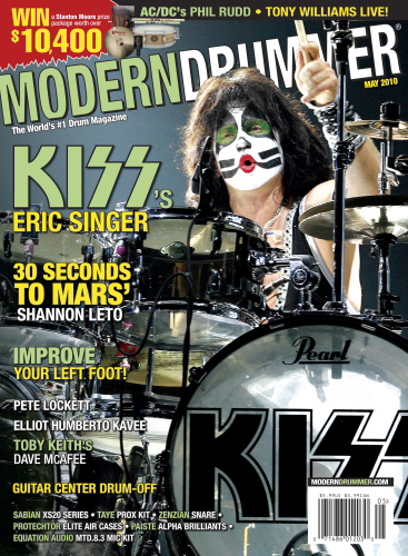 Modern Drummer Magazine Cover, May 2010, Eric Singer